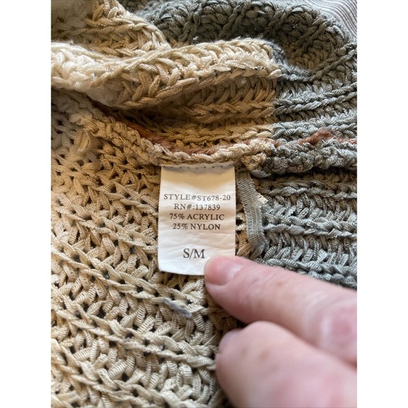 Altar'd State Womens Size S/M Sweater Striped Long Sleeve Pullover Oversized - Picture 5 of 9